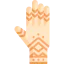 Henna painted hand icône 64x64
