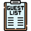 Guest list biểu tượng 64x64