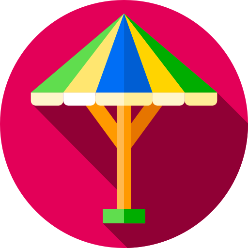 Sun umbrella icon