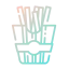 French fries icon 64x64