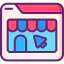 Online shopping icon 64x64
