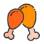 Chicken leg ícono 64x64