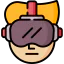 Vr glasses icon 64x64