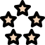 5 stars biểu tượng 64x64
