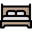 Queen bed biểu tượng 64x64