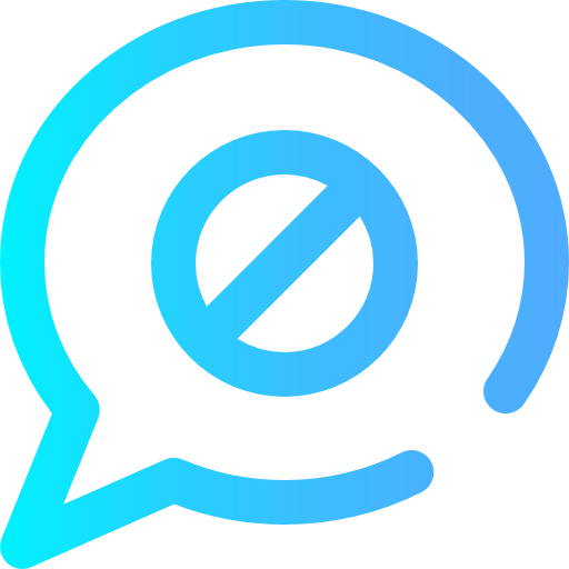 Block chat icon