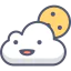 Cloudy night Ikona 64x64