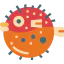 Рыба фугу иконка 64x64