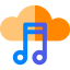 Music cloud icon 64x64