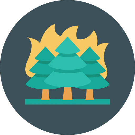 Forest fire icon