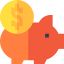 Piggy bank icon 64x64
