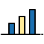 Bar chart icon 64x64