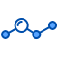Line chart icon 64x64