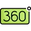 360 degrees アイコン 64x64