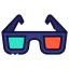 3d glasses icône 64x64