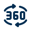 360 degrees アイコン 64x64