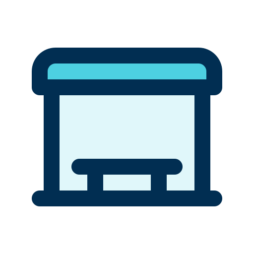 Bus stop icon