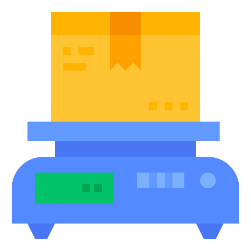 Weight scale icon