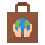Recycled bag icon 64x64