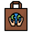 Recycled bag icon 64x64
