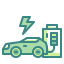 Electric car icon 64x64