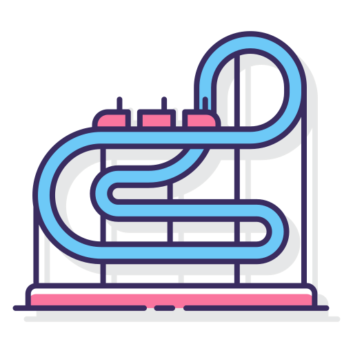 Roller coaster icon