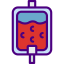 Blood transfusion icon 64x64