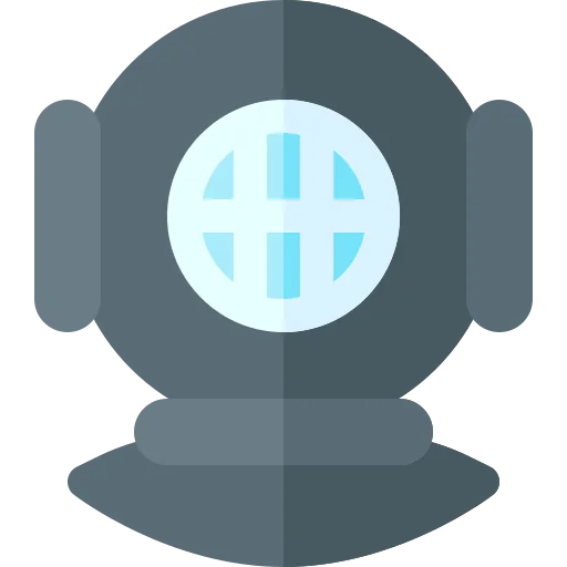 Diving helmet icon