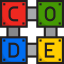 Code ícone 64x64