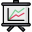 Line chart icon 64x64