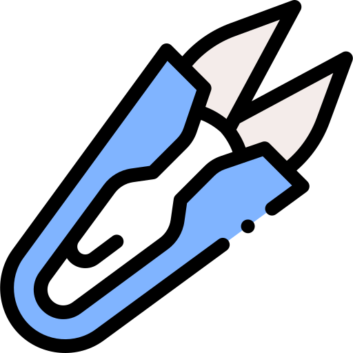 Sewing scissors icon