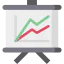 Line chart icon 64x64