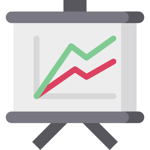 Line chart icon