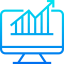 Bar chart icon 64x64
