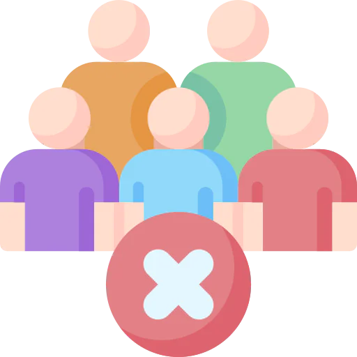 No crowd icon