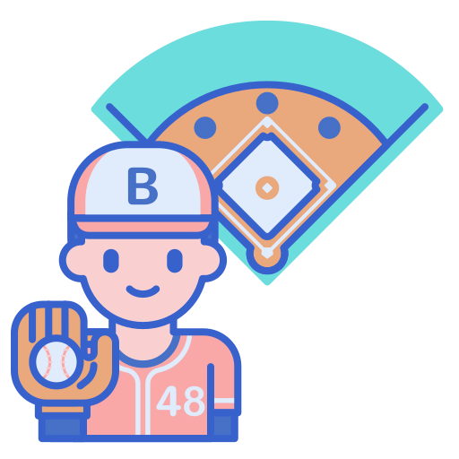 Baseball player icon