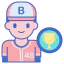 Baseball player Ikona 64x64