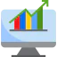 Bar chart icon 64x64