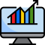 Bar chart icon 64x64