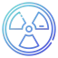 Radiation sign icon 64x64