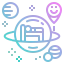 Space hotel icon 64x64