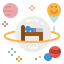 Space hotel icon 64x64