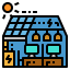 Solar house icon 64x64