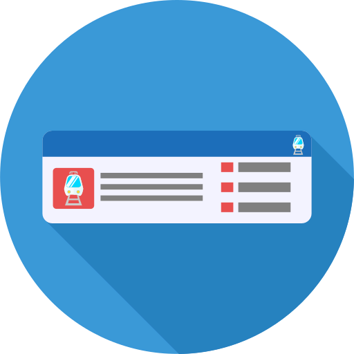 Plane ticket icon