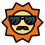 Sun icon 64x64
