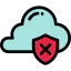 Unsecure cloud icon 64x64