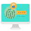Fingerprint scan icon 64x64