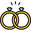Wedding rings icon 64x64