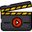 Clapperboard icon 64x64