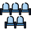 Cinema seats icon 64x64